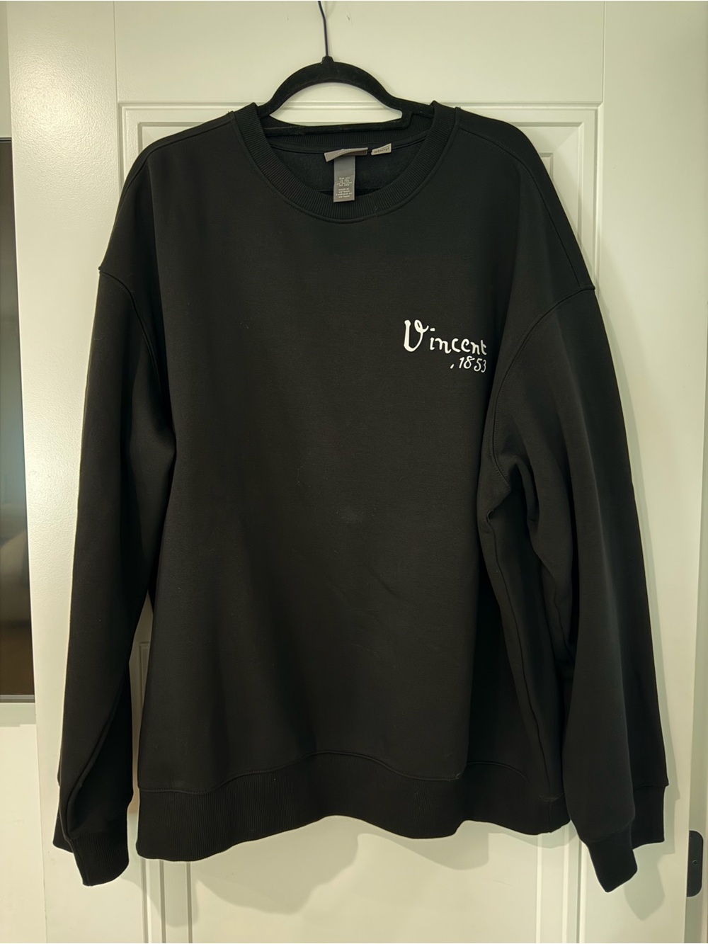 H&M Men’s Black Crewneck Sweatshirt vincent graphic